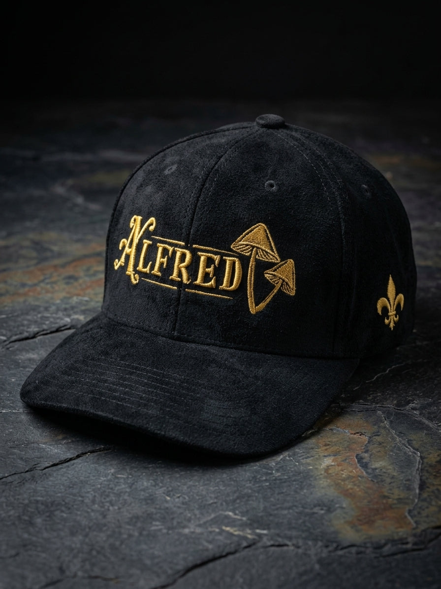 Alfred Topshelf ⚜️ Embroidered Signature Velvet Cap